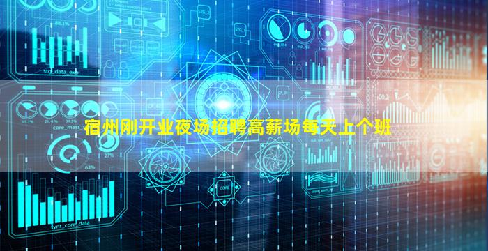 宿州刚开业夜场招聘高薪场每天上个班